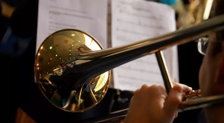 Тромбонът е използван за първи път на сватбен концерт