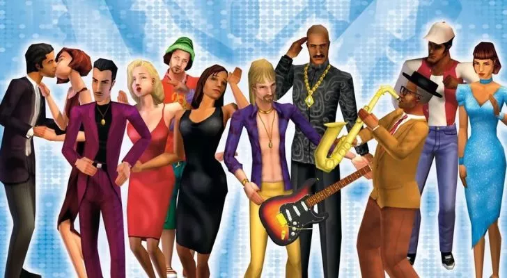Много герои от The Sims