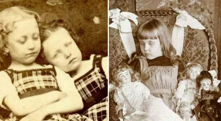 Мъртвите членове на семейството позират за снимки през Викторианската епоха