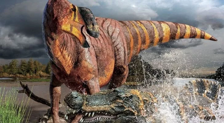 Огромен динозавър Hadrosaurus