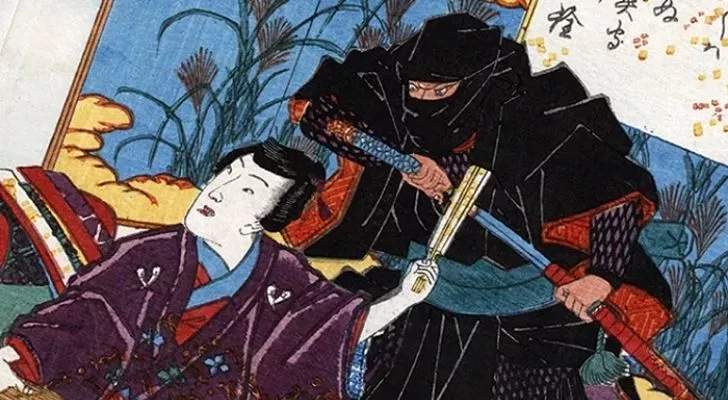 Художник изобразява нинджа, която се кани да убие някого