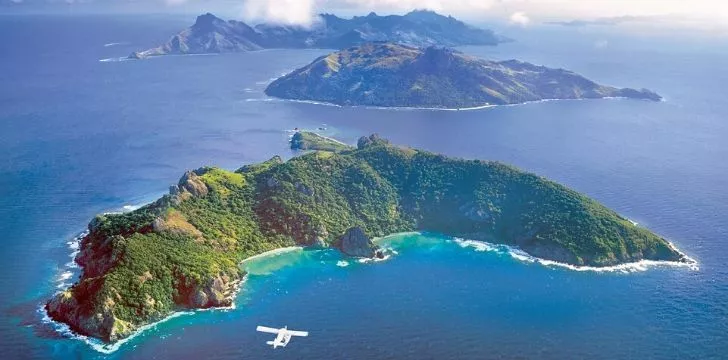 Фиджийски острови от небето