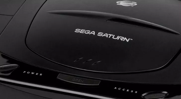 Sega Saturn черна конзола