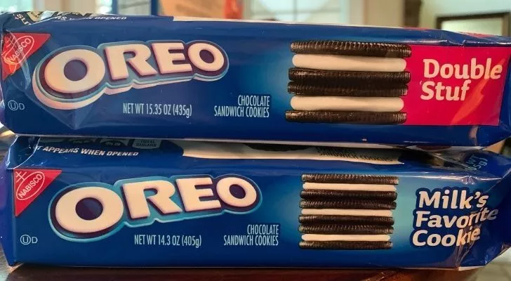 Има различни размери Oreos