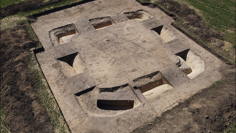 An aerial image of a sanctuary