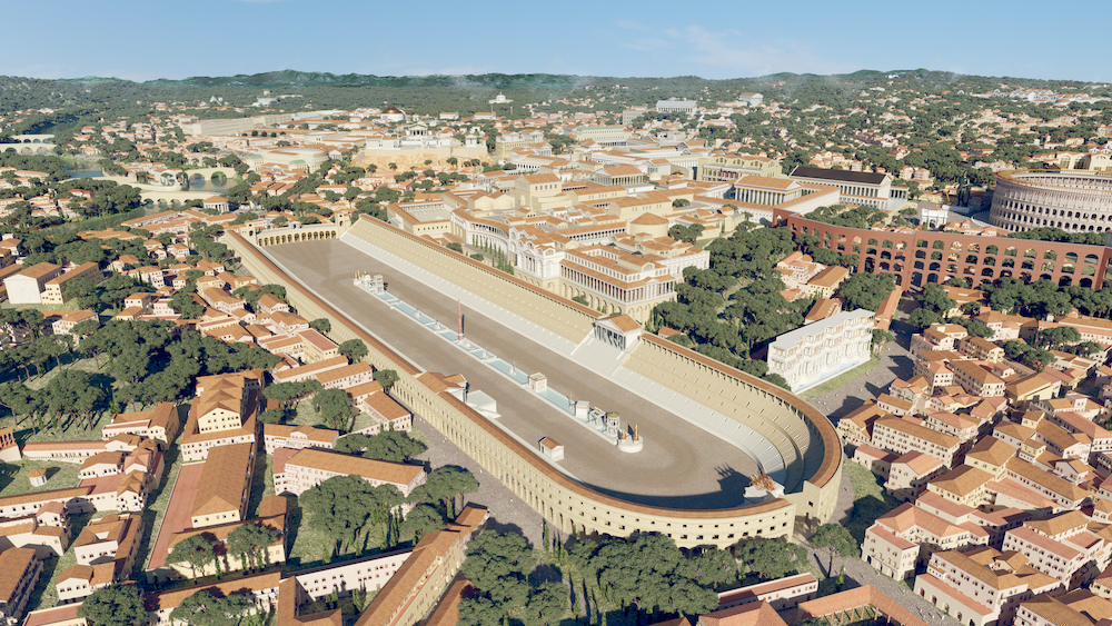 Дигитална реконструкция на древен Рим.