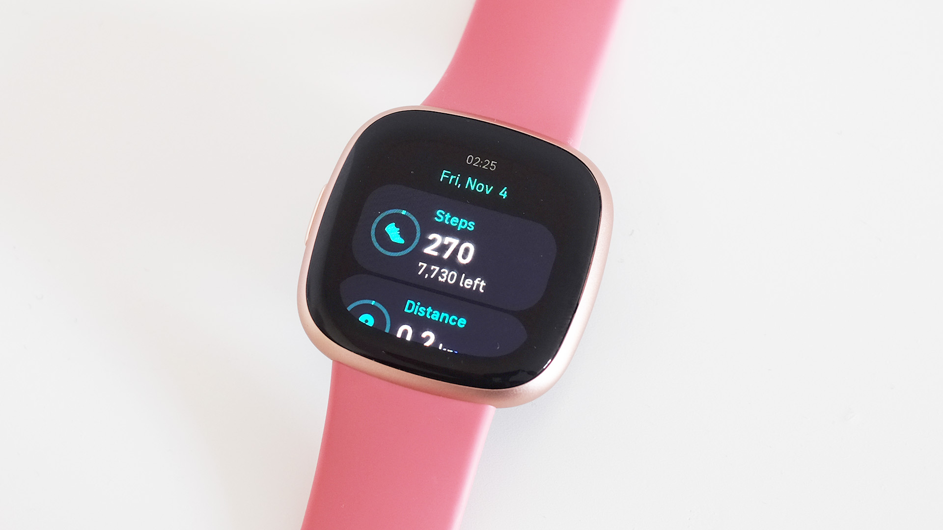 Fitbit Versa 4 being tested by Live Science contributor Andrew Williams