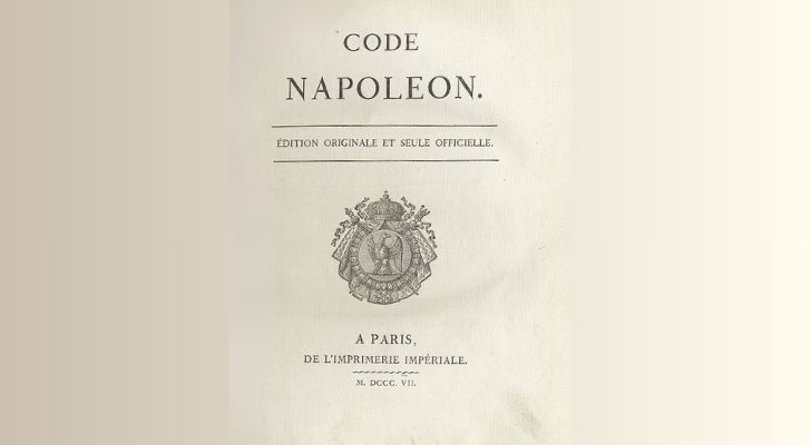 Първата страница от наполеоновия кодекс