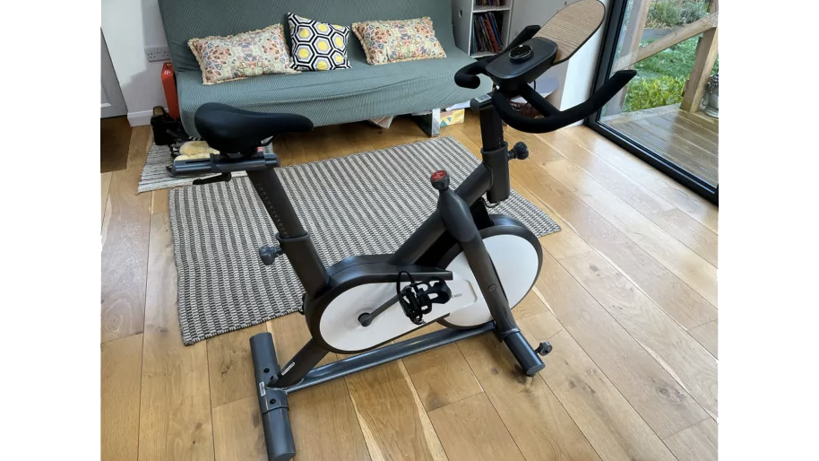Mobi Turbo Exercise Bike being tested in a home setting