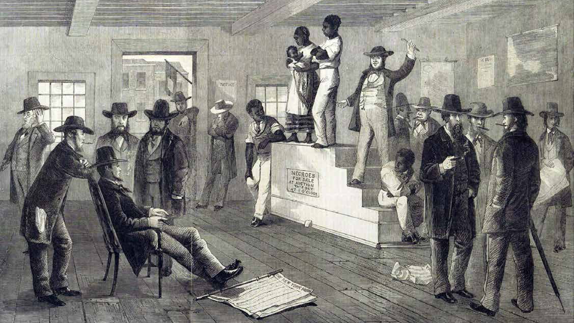 Илюстрация на търг на роби.