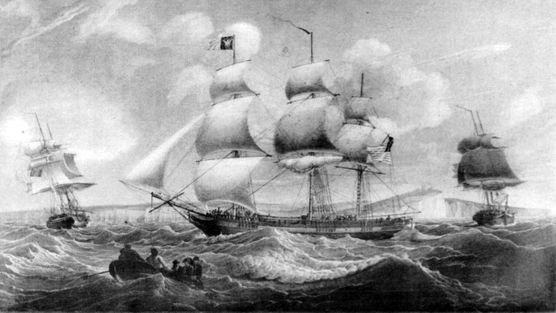 Картина на кораб за роби, генерал Огълторп.