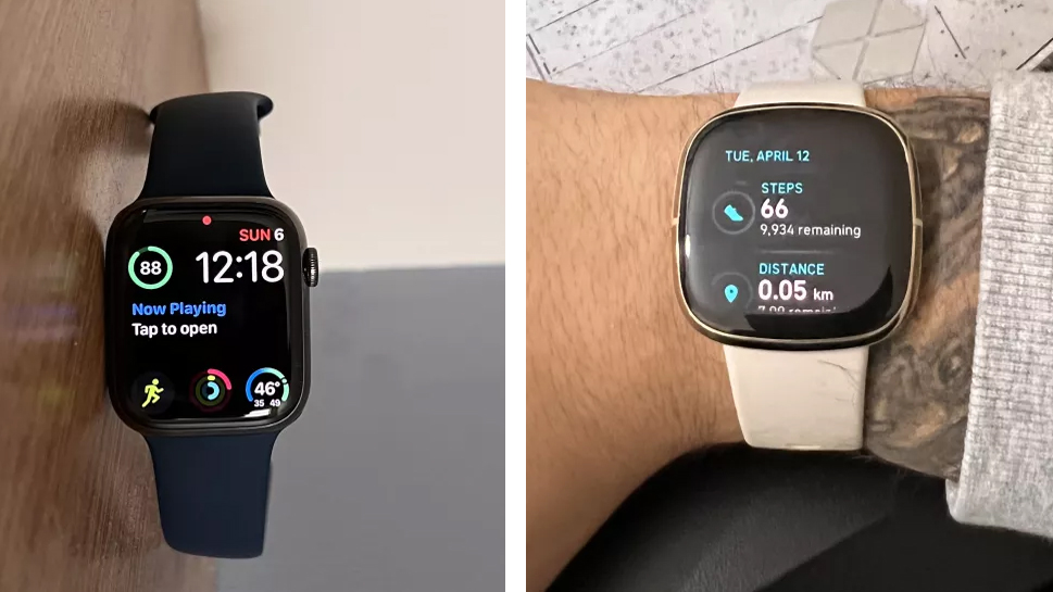 Apple Watch 7 срещу Fitbit Sense