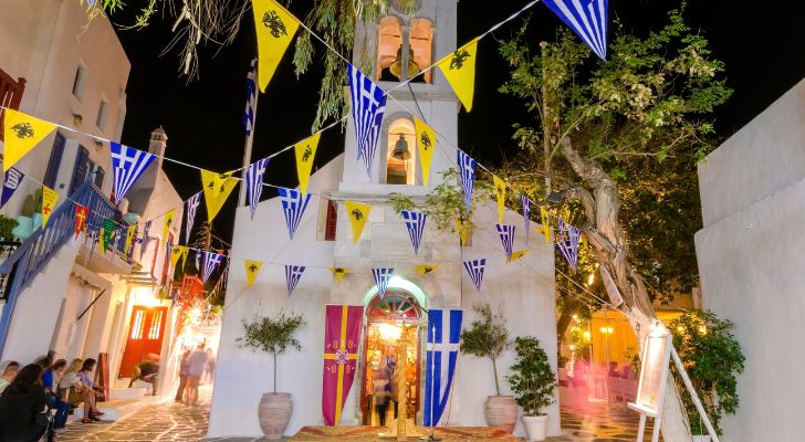 Църква в Гърция по време на Великден